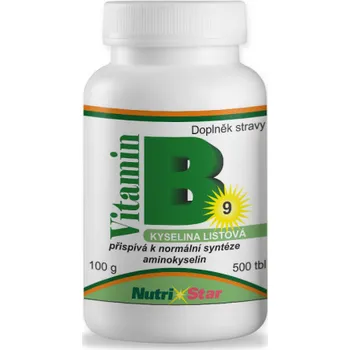 Nutristar Kyselina listová Folacin vit. B9 500 tablet