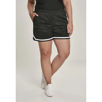 Kalhotky Dámské kalhotky Stripes Mesh Hot Pants černé Urban Classics černá 2548846