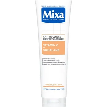 Mixa Anti-Dullness Comfort Cleanserm čisticí pleťový gel s vitaminem C 150 ml