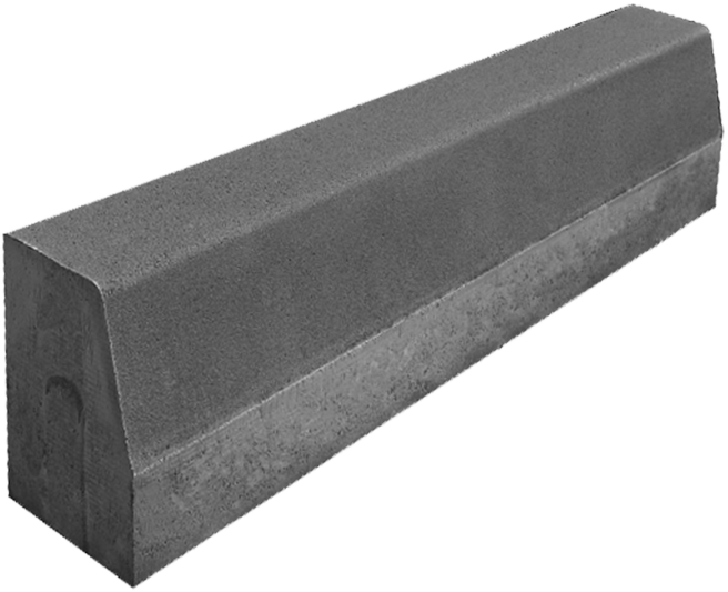 Betonový silniční obrubník DITON 100 x 15 x 25 cm přírodní 1 ks