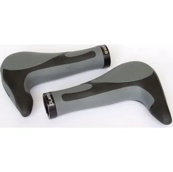 grip Clarks CLARK S CE205 LOCK-ON rukojeti řídítek, ergonomické gumové koncovky, černá