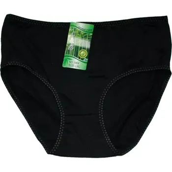 Dámské kalhotky bambusové jednobarevné levné 3964 černé