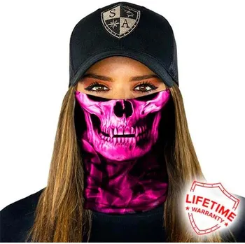 Šátek šátek SKULL TECH PINK CROW