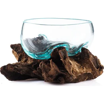 Mísa sklo s kořenem mini 10