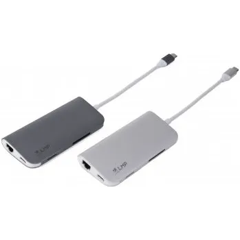 LMP USB-C mini dock s power delivery, stříbrný