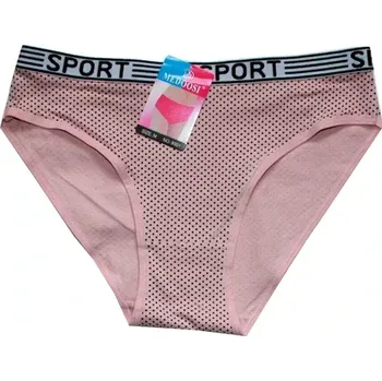 Dámské kalhoty Dámské bokové kalhotky s puntíčky 8901 růžové 549/216