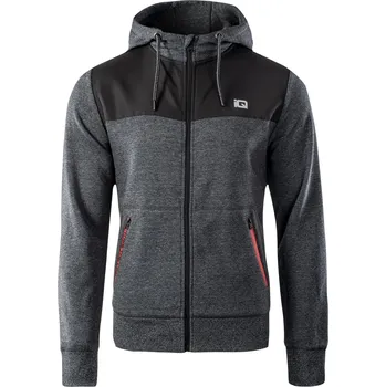 Pánská mikina Pánská Mikina IQ CROSS THE LINE SARIN 11540-BLK ME/BLK/S O S