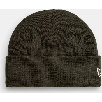 Čepice Čepice z vlněné směsi New Era SHORT CUFF KNIT zelená barva, 60565450, ONE SIZE, 79X