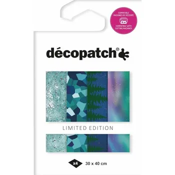 Umělecký papír décopatch Papíry na decoupage Texture (4ks) č.13