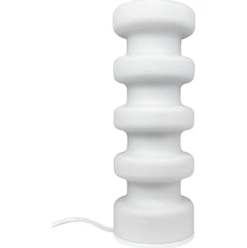 Lampička Dyberg Larsen Luna stolní lampa, bílá, výška 33 cm, sklo - Délka zástrčkového kabelu 160 cm 1 x 10 W LED - Doprava zdarma