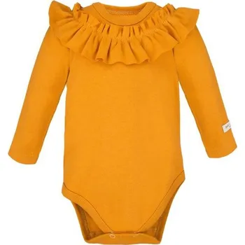 Kojenecký body Eevi Body s volánkem Simply Comfy MEDOVÉ - 74