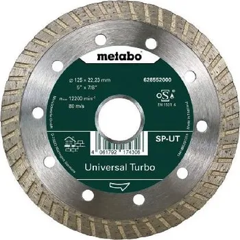 Řezný kotouč Metabo Příslušenství - Diamantový řezný kotouč na tvrdé materiály 125x22,23 mm 628552000