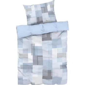 Povlečení KSTL Ložní povlečení Renforcé, 140 x 200 cm, 70 x 90 cm, světle modrá ( 025679 )