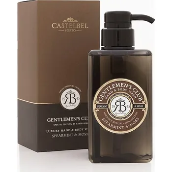 Sprchový gel CASTELBEL Luxusní pánský mycí gel na ruce a tělo Máta Peprná a Mech, 450ml