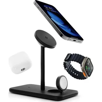 Twelve South - Hirise 3 Deluxe stand 3-in-1 pro Phone/Apple Watch/Airpods