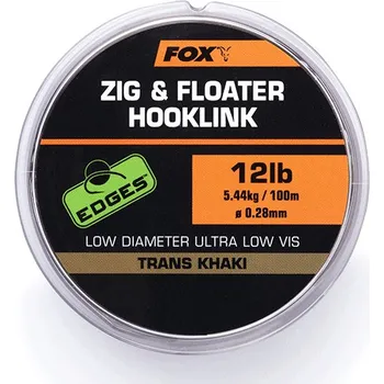FOX - Vlasec Zig & Floater hooklink 0,26mm 4,53kg - 100m / trans khaki