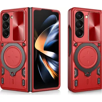 Pouzdro na mobilní telefon Kryt Samsung Galaxy Z Fold 6 Techsuit CamGuard Pro - červený