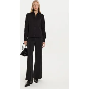 Dámské kalhoty Calvin Klein Kalhoty z materiálu K20K207647 Černá Wide Leg 40