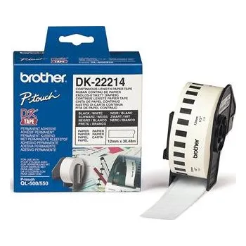 Tiskárna Brother - DK-22214 (papírová role 12mm x 30,48m)