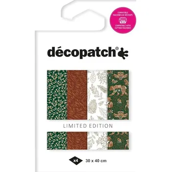 Umělecký papír décopatch Papíry na decoupage Texture (4ks) č.14