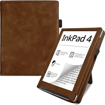 Pouzdro na čtečku elektronické knihy Fortress FT4002 - pouzdro se stojánkem pro Pocketbook 743 (G/C/K) - hnědé, magnet, AutoSleep + BONUSY