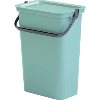 Odpadkový koš Tontarelli Odpadkový koš s víkem a rukojetí MODA 10 l zeleno-šedá 8104645ADA 8104645ADA