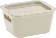 Zahradní úložný box Tontarelli Úložný box BELLA S s víkem - 0,68 l krémová 8034527210 8034527210