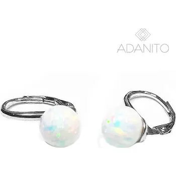 Náušnice Stříbrné opálové náušnice kuličky
