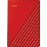 WD My Passport 4TB, externí 2.5" HDD, USB 3.0. červený