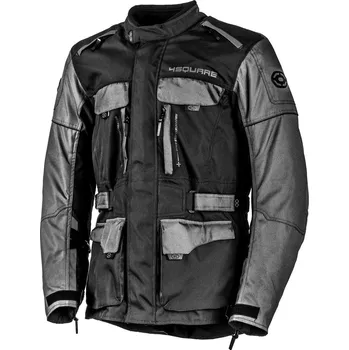 Moto bunda 4SQUARE Cestovní enduro bunda na motorku TRAILER - černá/šedá - Velikost XL