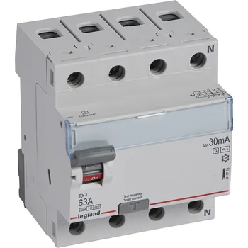Proudový chránič TX3 CHRÁN. 4P 63A 30MA AC-G *411753 Legrand