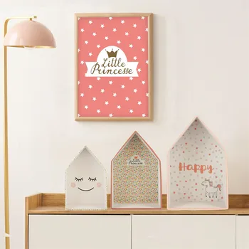 Úložný box Home Deco Kids Kartonové domečky Happy 3 ks