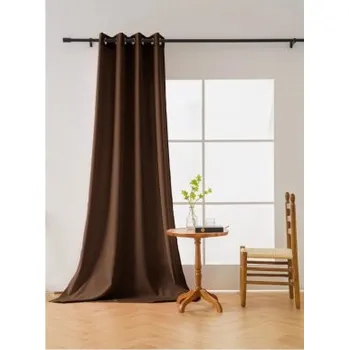 Sprchový závěs Závěs Panama 140/250 cm s oky - hnědá