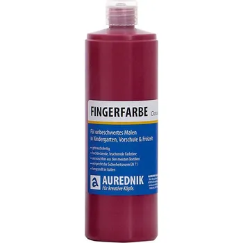 Vodová barva AUREDNIK Prstová barva tmavě červená 750 ml