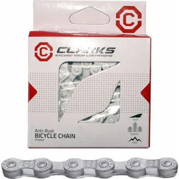 Clarks Bicycle Chain YBN CL8 RB Shimano Campagnolo SRAM (8 rychlostních stupňů, 1/2x3/32, 116 -arms, 7,1 mm, řetězový klip) Anti -korozivní