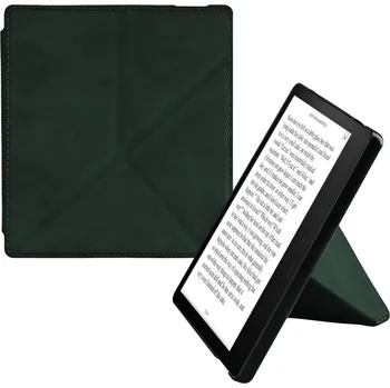 Pouzdro na čtečku elektronické knihy Pouzdro KW Mobile - Origami Nubuk Stand - KW6006978 - pro Amazon Kindle Oasis 2 / 3 - zelené + BONUSY