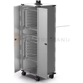 Pojízdná skříň vybavená koši na plechy 12x 600x400 mm | UNOX, QUICK.Load 6+6