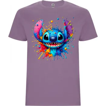 Bavlněné tričko Stitch Blot Barva: Levandulová, Velikost: 5-6 let - vel. 110/116
