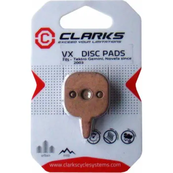 Brzda na kolo Clarks Brake Cladding Tektro (Gemini, Novela 2003) Organic Box 20 párů