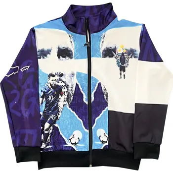 Chlapecká mikina Numberoplus Dětská fotbalová mikina s potiskem - Inter Miami CF ( King Messi MC10 ) Velikost: 14 let ( vel.158)