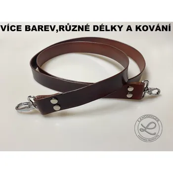 Kabelka Kožený klasický popruh 3 cm - polotovar na kabelku (MOŽNOST VÍCE BAREVNÝCH VARIANT / Classic leather strap 3 cm – handbag component.)