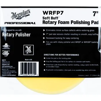 Meguiar's Soft Buff Rotary Foam Polishing Disc 7" / 175 mm - lešticí kotouč pro rotační leštičku (střední), 7palcový