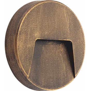 Venkovní osvětlení ACA Lighting LED přisazené svítidlo SLIM 3W/230V/3000K/200Lm/55°/IP65/IK08, kruhové hnědé