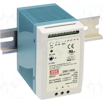 spínaný zdroj Zdroj spínaný DRC-100B Napájecí zdroj: spínaný; vyrovnávací,na lištu DIN; 96,6W; 2,25A