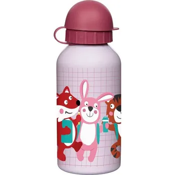 Kojenecká láhev Lahvička na pití z nerezové oceli zvířátka pro holky (0,4l) sigikid