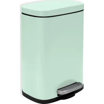 Odpadkový koš Spirella pedálový odpadkový koš AKIRA, matná ledově zelená, ocel, 5 L