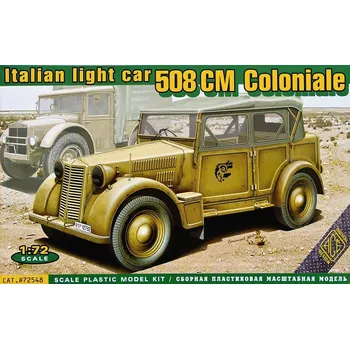 Plastikový model ACE 1/72 508CM Coloniale Italian light car
