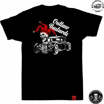 Pánské tričko Tričko pánské Outlaw Bastards Joker Skull Rod - velikost L