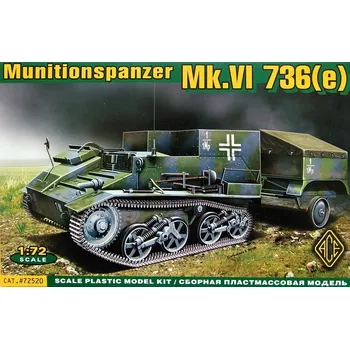 Plastikový model ACE 1/72 Munitionspanzer Mk.VI 736(e)