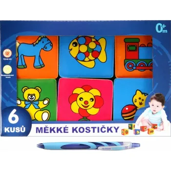 KOSTKY SOFT BAREVNE 6ks V KRABIČCE